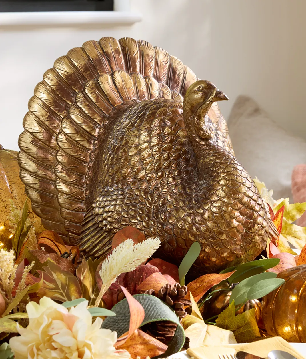Bronzed Tabletop Turkey