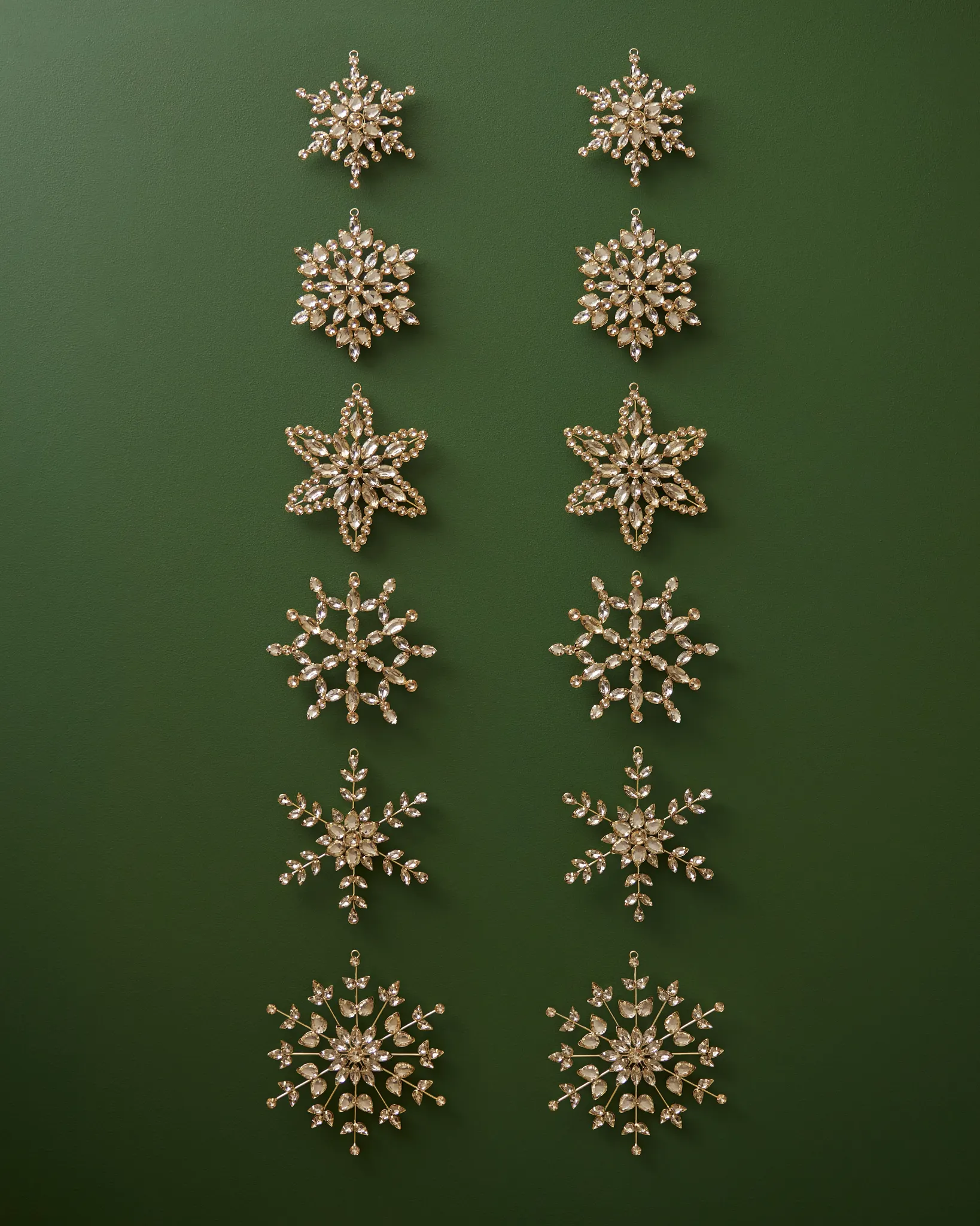 Balsam Hill Rhinestone Snowflake Ornament - Thumbnail 3