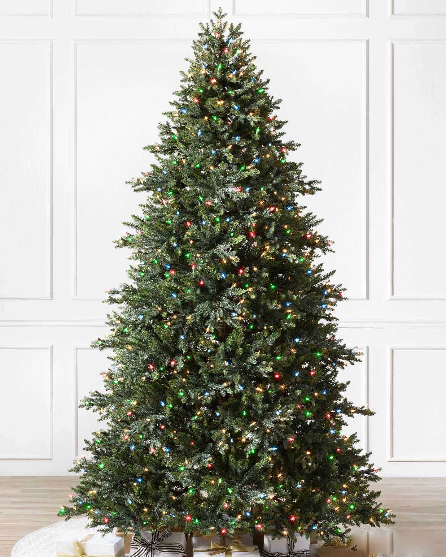 Balsam Hill Colorado Mountain Spruce Artificial Christmas Tree LED Clear Full Display