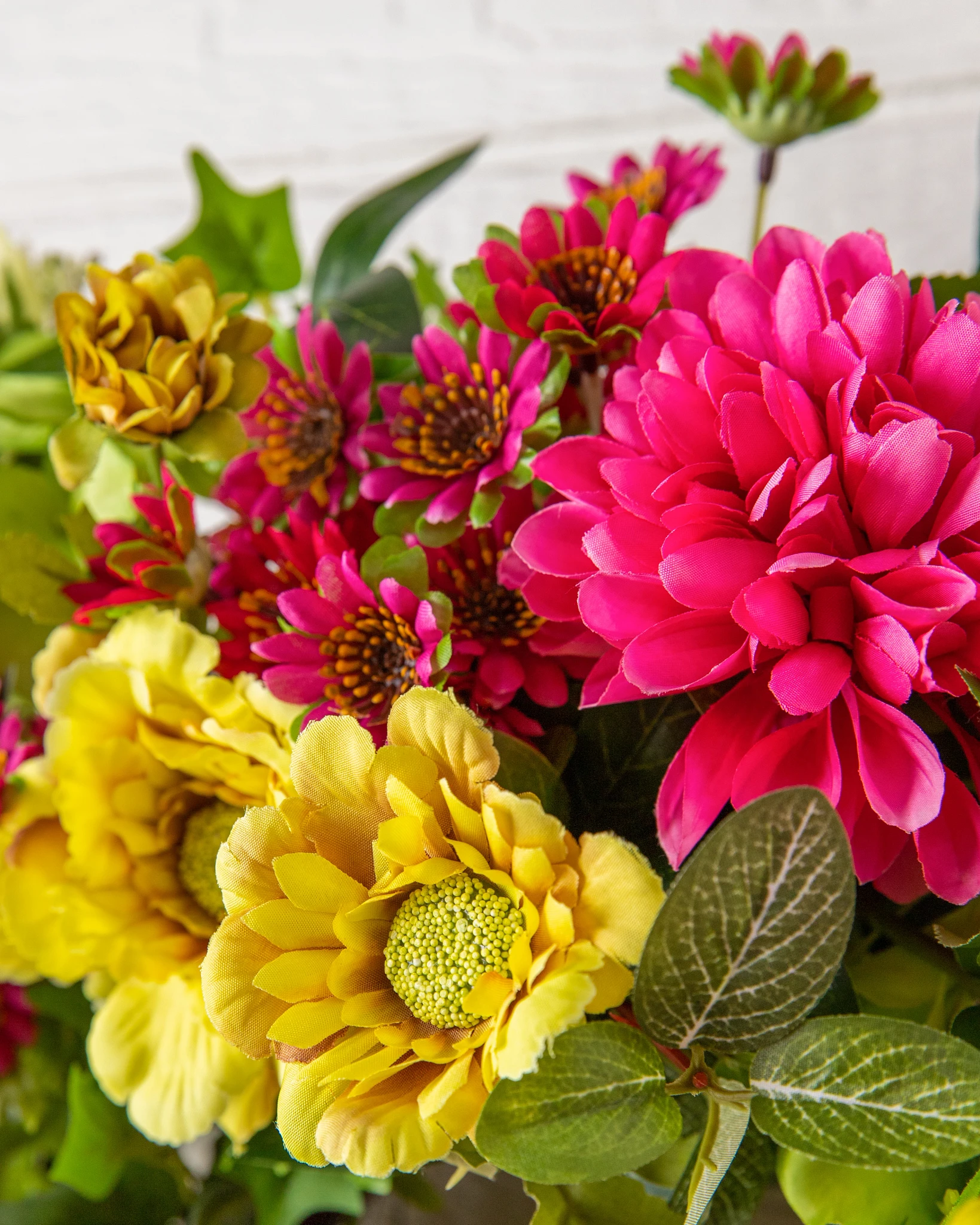 Outdoor Vivid Blooms Artificial Spring Wreath | Balsam Hill