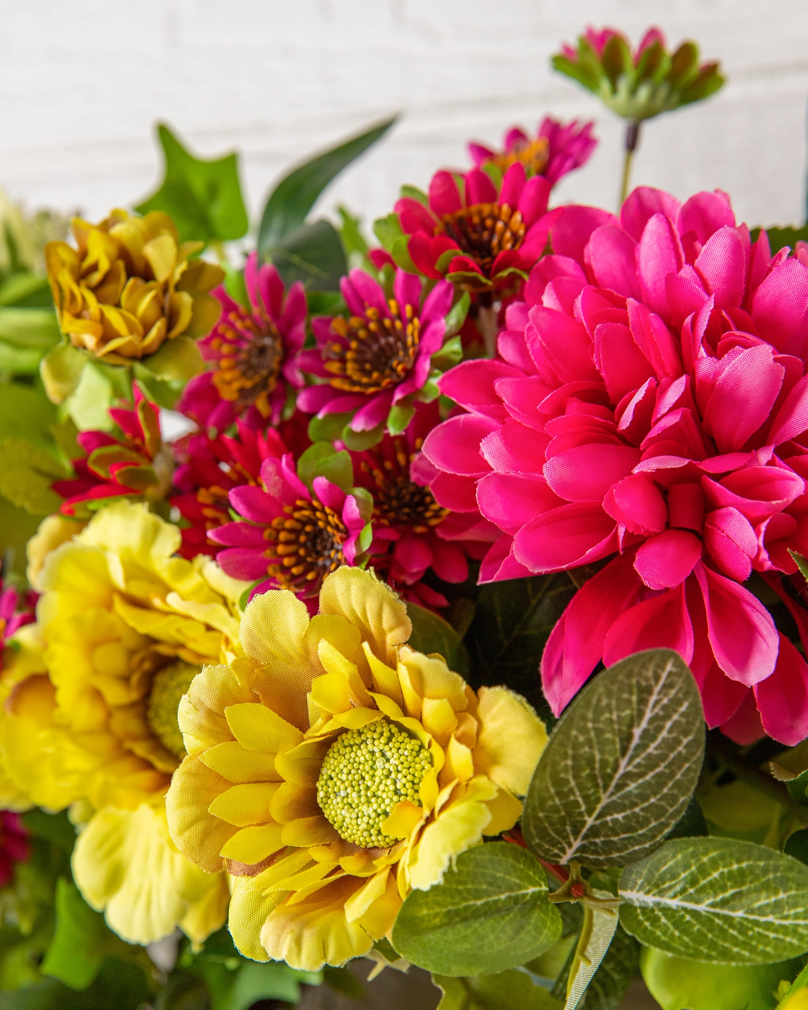 Outdoor Vivid Blooms Artificial Spring Wreath | Balsam Hill