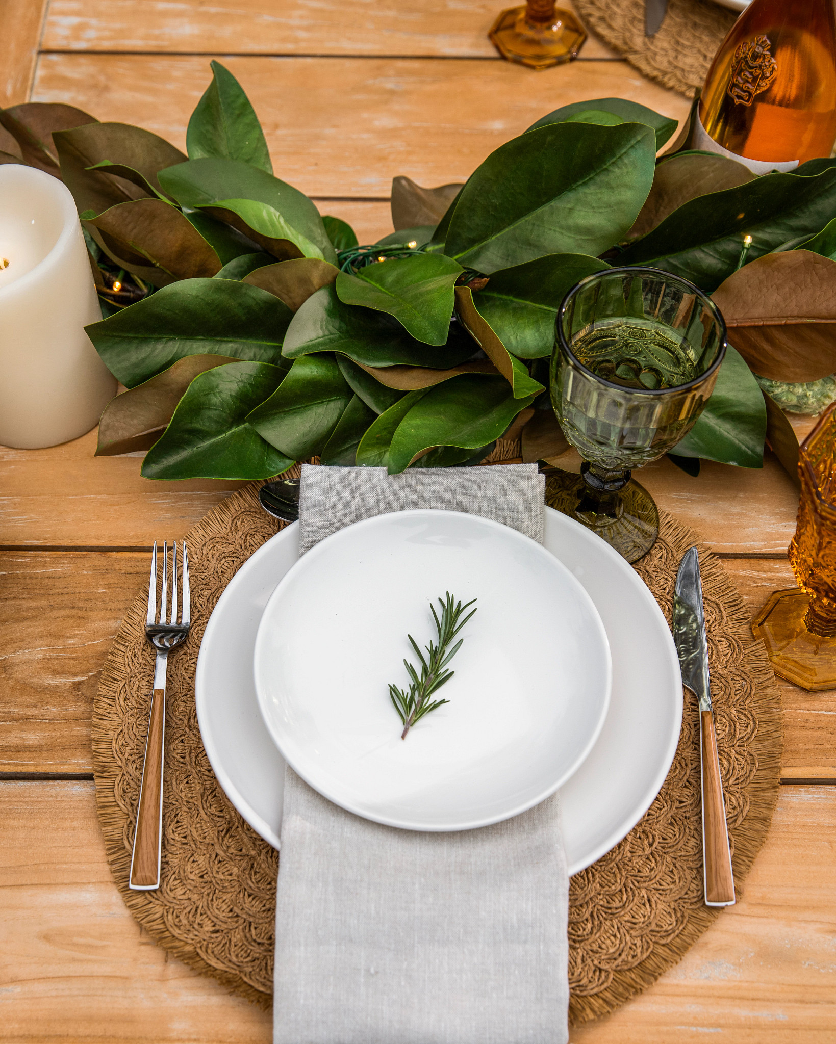 Rustic table setting