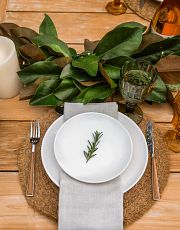 Rustic table setting