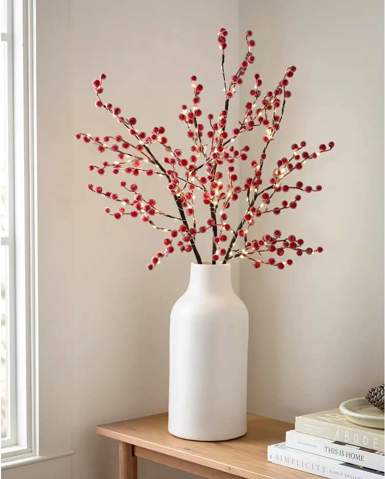 Artificial Berry Branches Christmas Accents Decor