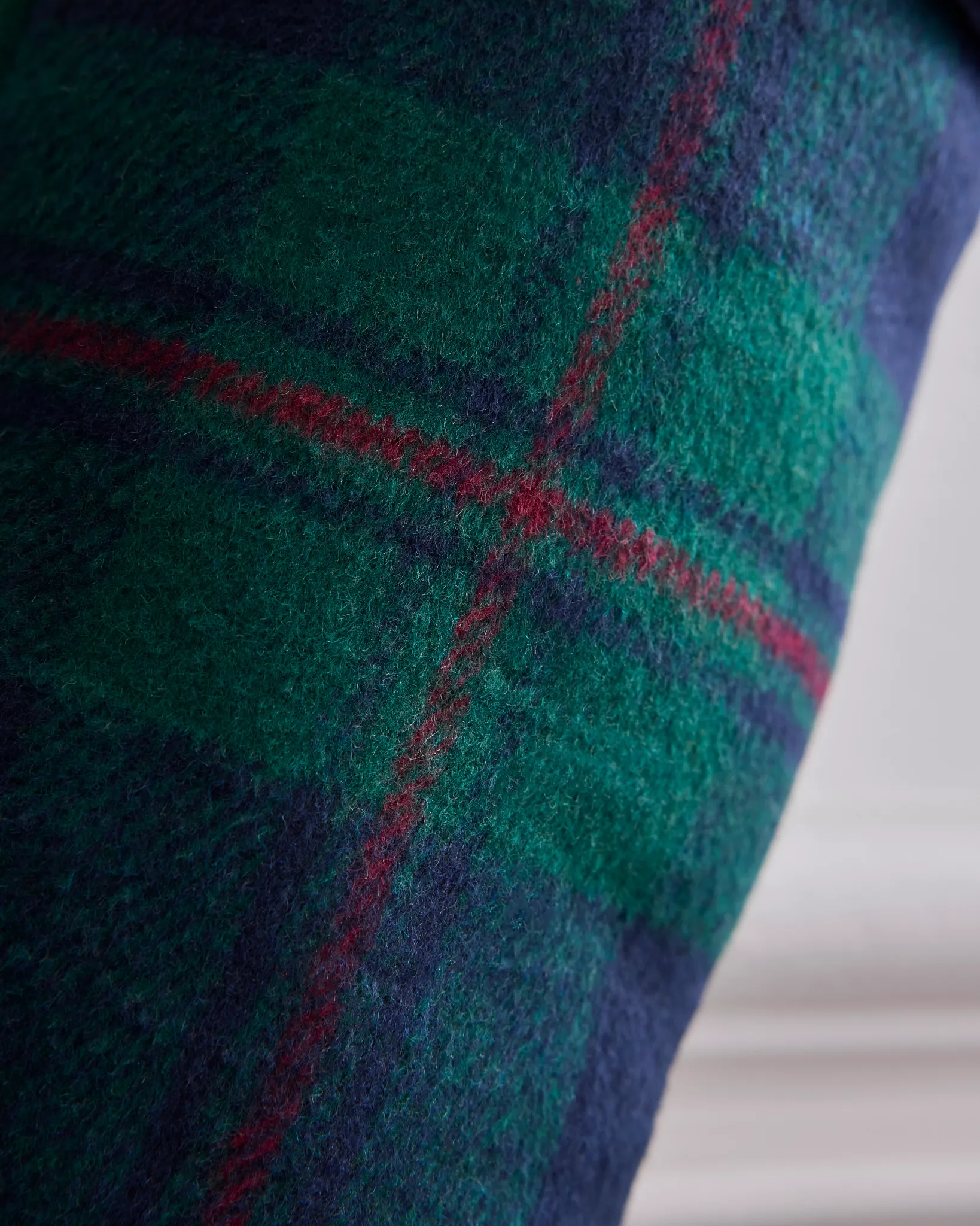 Blue & Green Highland Plaid Christmas Stocking