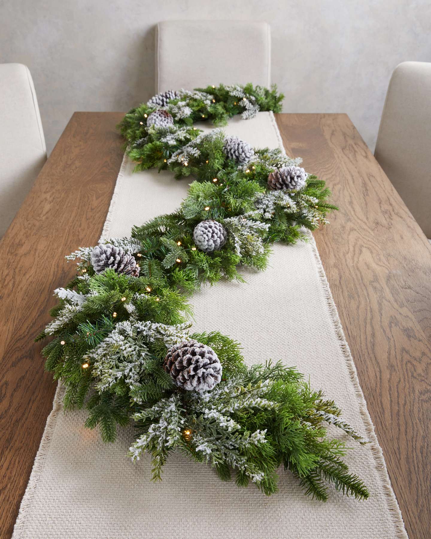 Guirlande forêt hivernale de 10 pi