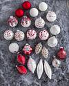 Nordic Frost Ornament Set, 25 Pieces by Balsam Hill SSC 10