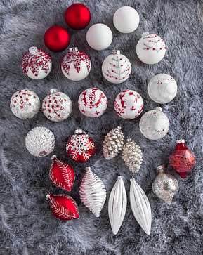 Nordic Frost Main Glass Ornament Set Nordic Frost Main Glass Ornament Set