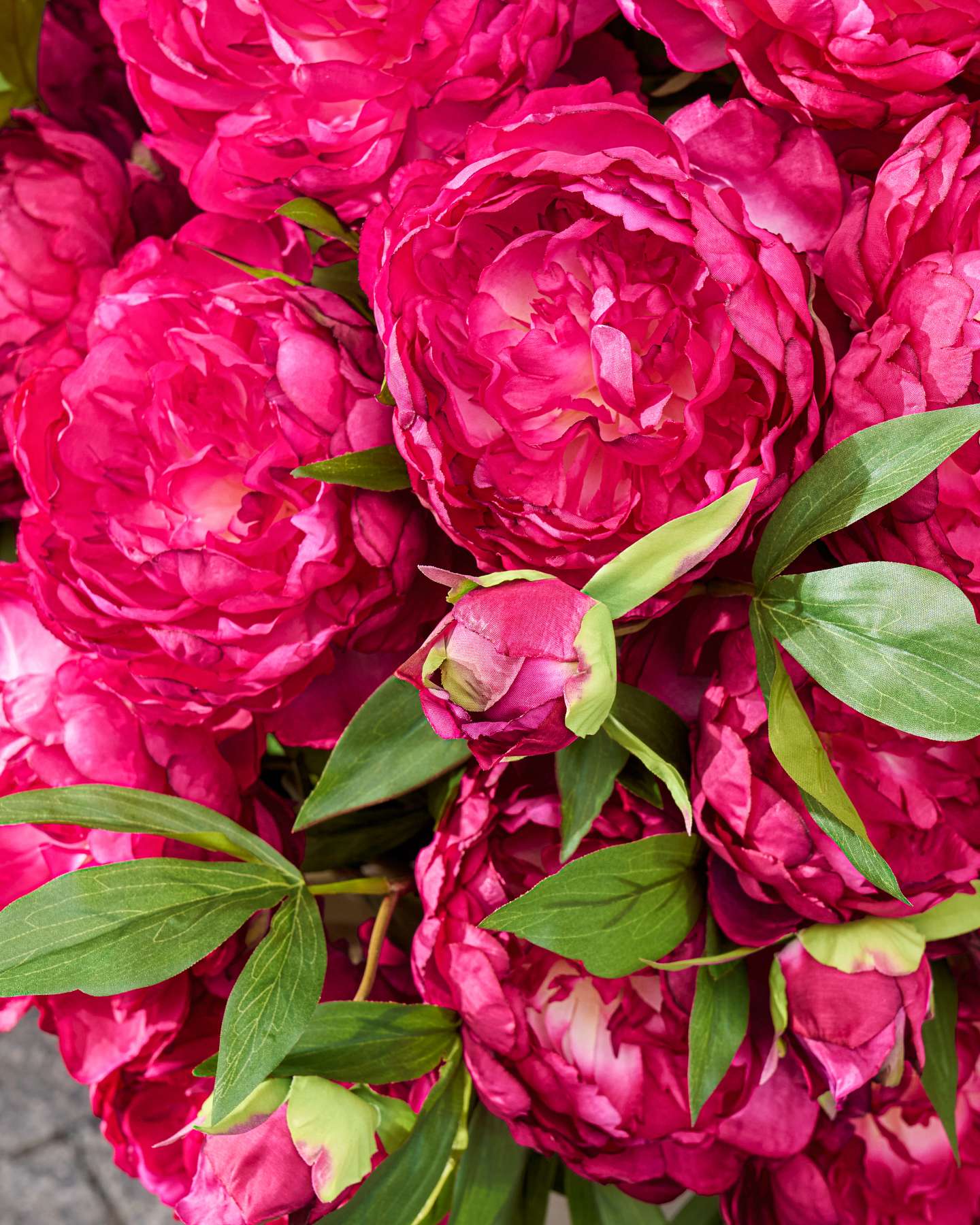 Outdoor Magenta Peony Paradise Pot Fillers Set of 2 by Balsam Hill Closeup 10