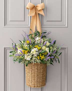 French Market Floral Hanging Door Basket French Market Floral Hanging Door Basket