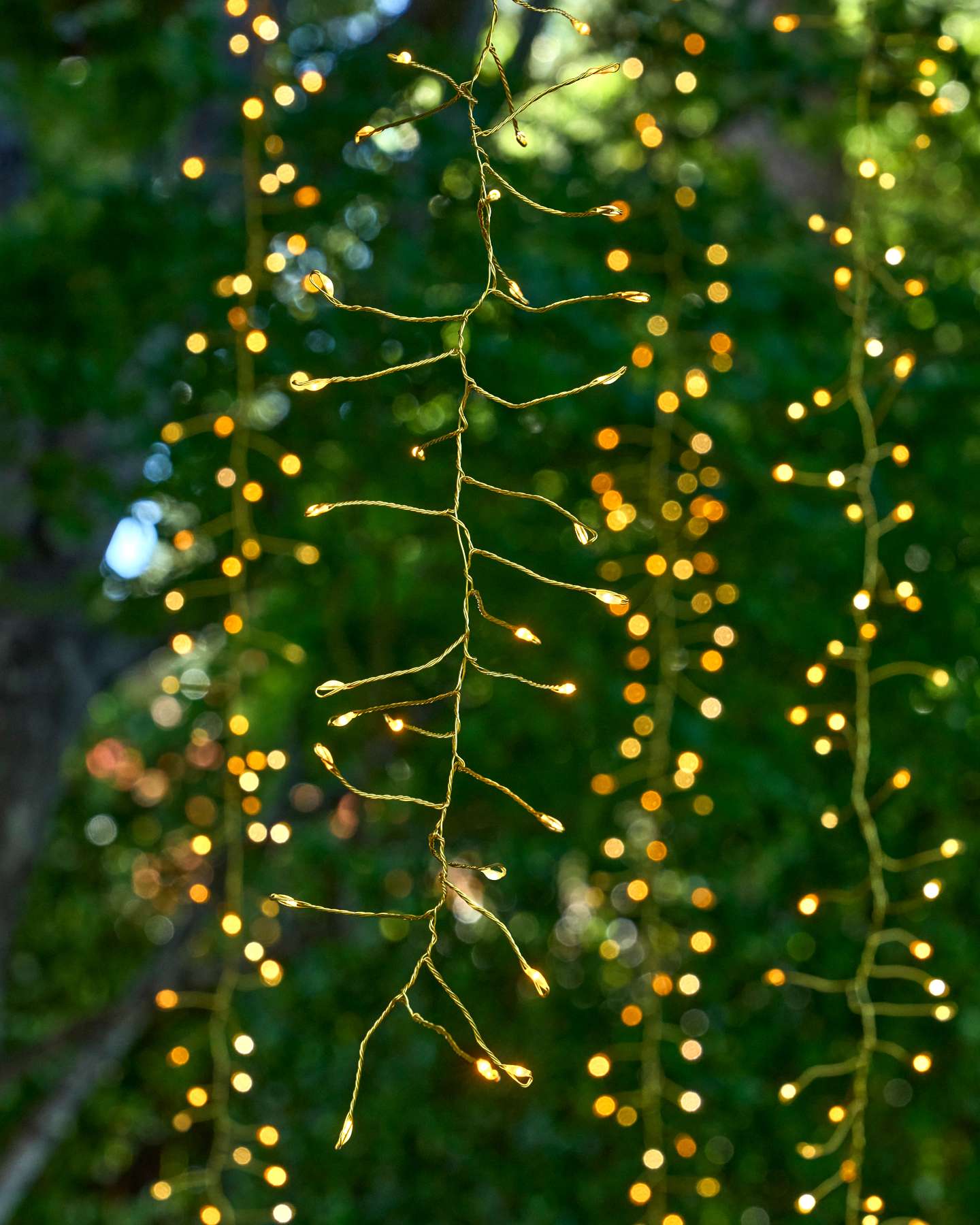 5' Warm White Outdoor Cascading Tree Light String