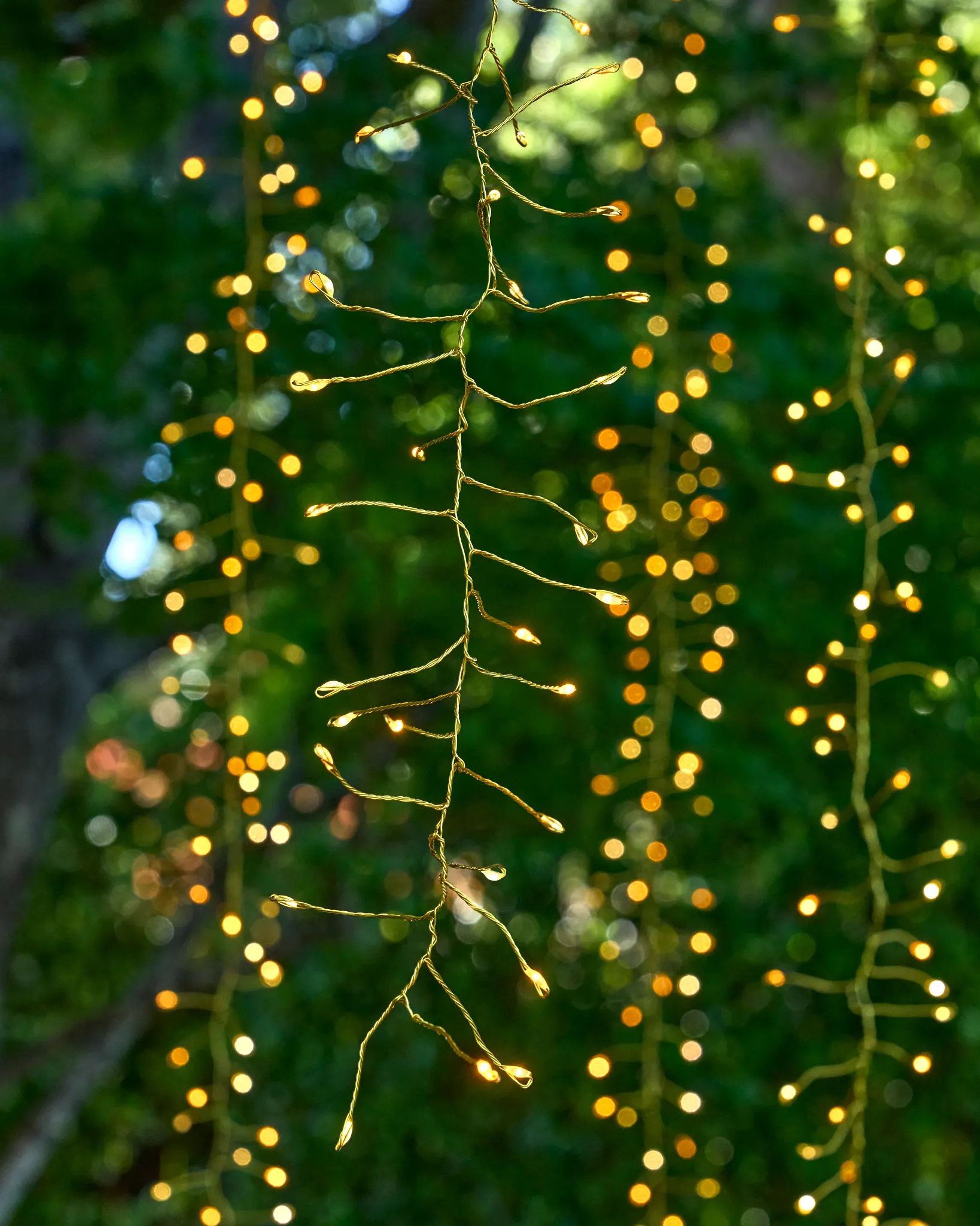 Warm White Outdoor Cascading Tree Light String