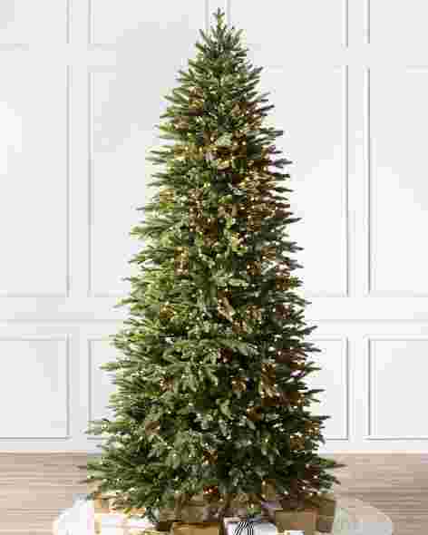 Silverado Slim Tree by Balsam Hill Candlelight™ Clear LED Lights SSC 10