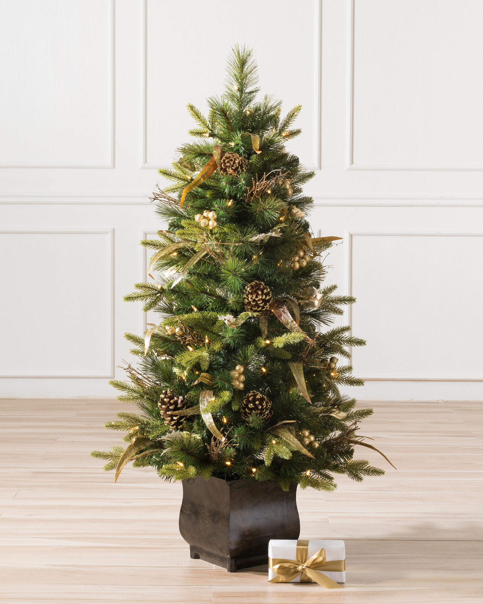 Coloma Golden Pine Potted Artificial Christmas Tree | Balsam Hill Coloma Golden Pine Potted Artificial Christmas Tree | Balsam Hill