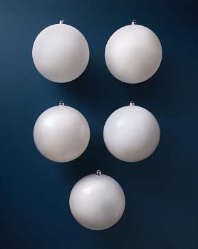 White BH Signature Shatter-Resistant Ornaments White BH Signature Shatter-Resistant Ornaments