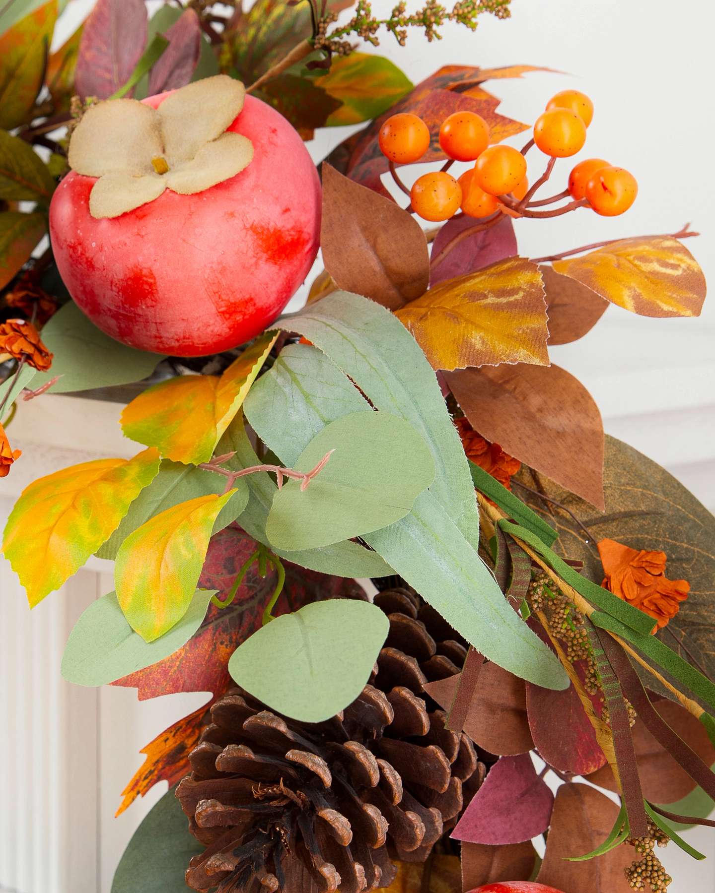 Persimmon & Pinecone Garland