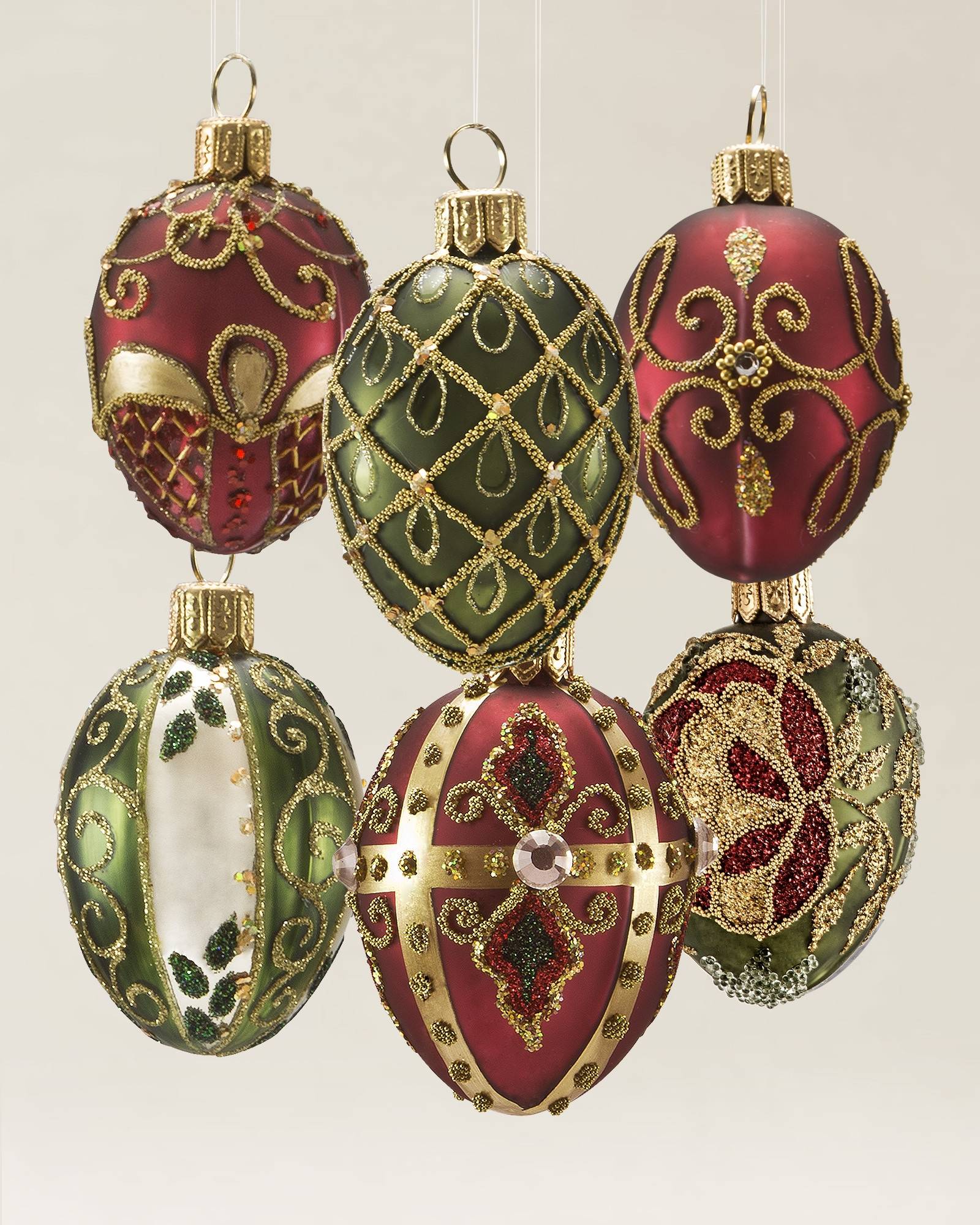 Noel Glass Christmas Ornament Set | Balsam Hill