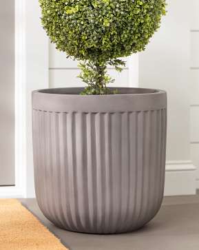 Taupe Fluted Planter Taupe Fluted Planter