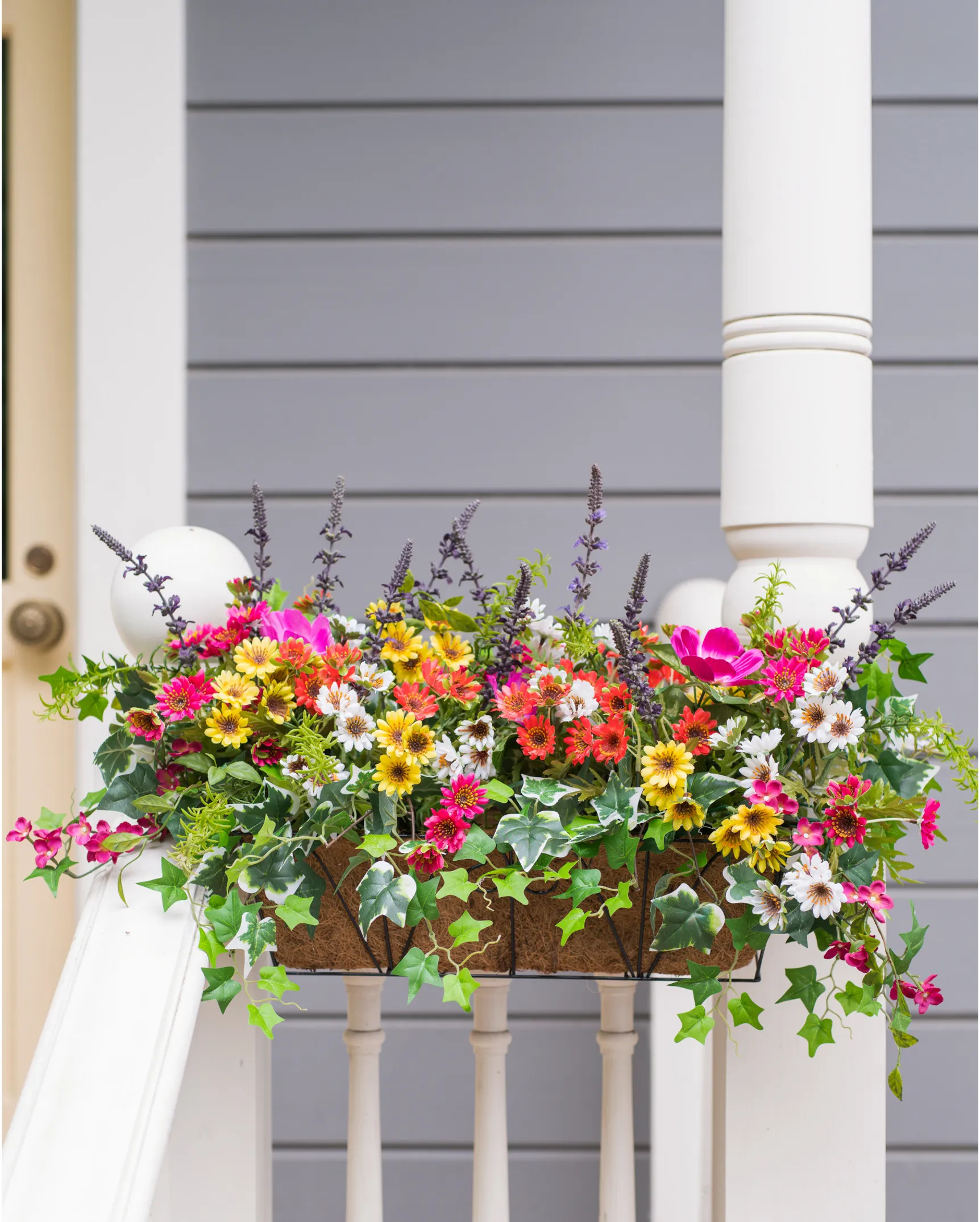 Outdoor Meadow Artificial Spring Window Box | Balsam Hill