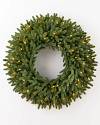 36 inches Clear LED BH Norway Spruce Wreath by Balsam Hill SSC