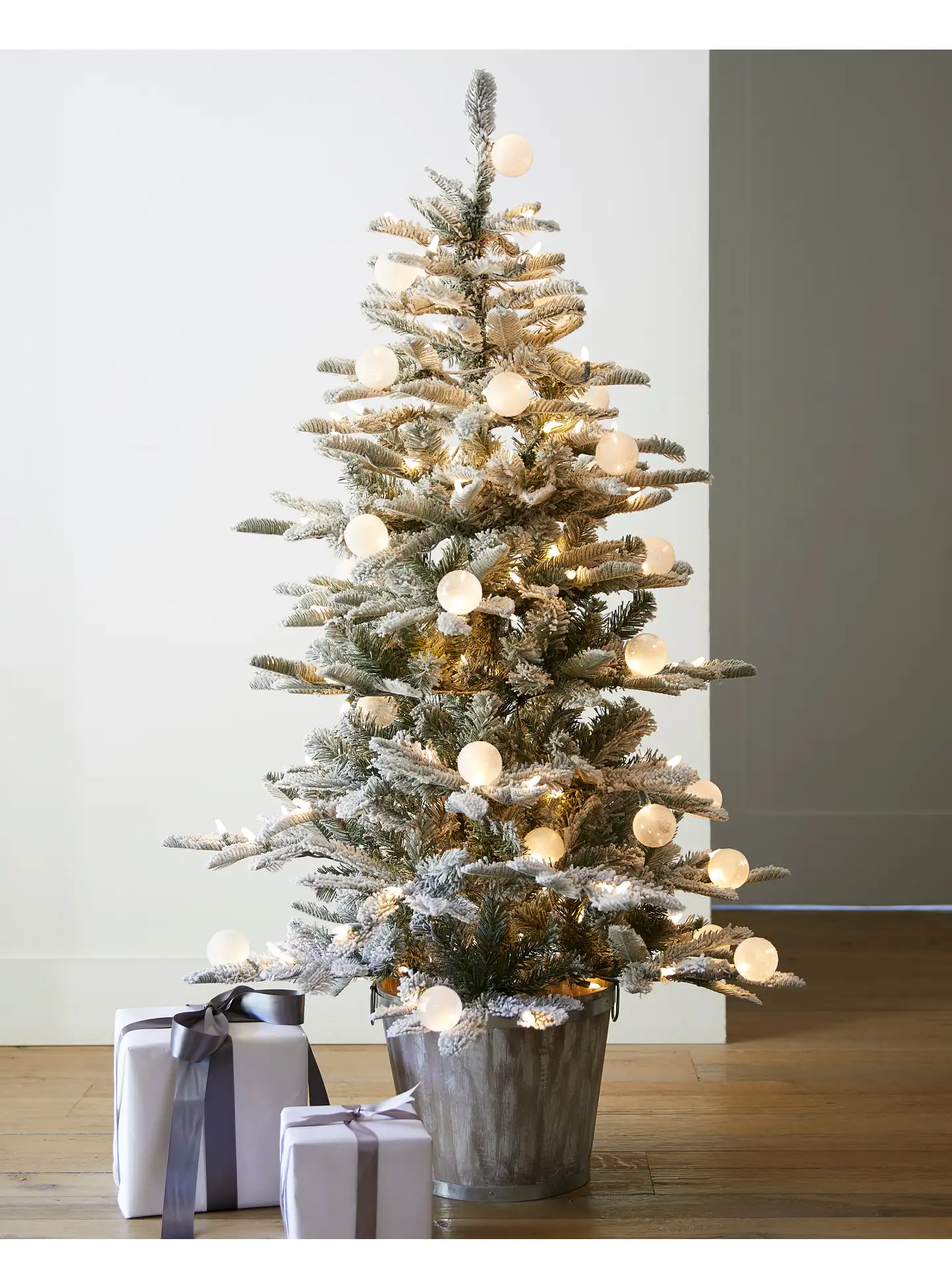 Snow Flurry Potted Artificial Christmas Tree | Balsam Hill Snow Flurry Potted Artificial Christmas Tree | Balsam Hill