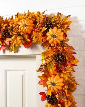 Outdoor Autumn Traditions Garland Outdoor Autumn Traditions Garland