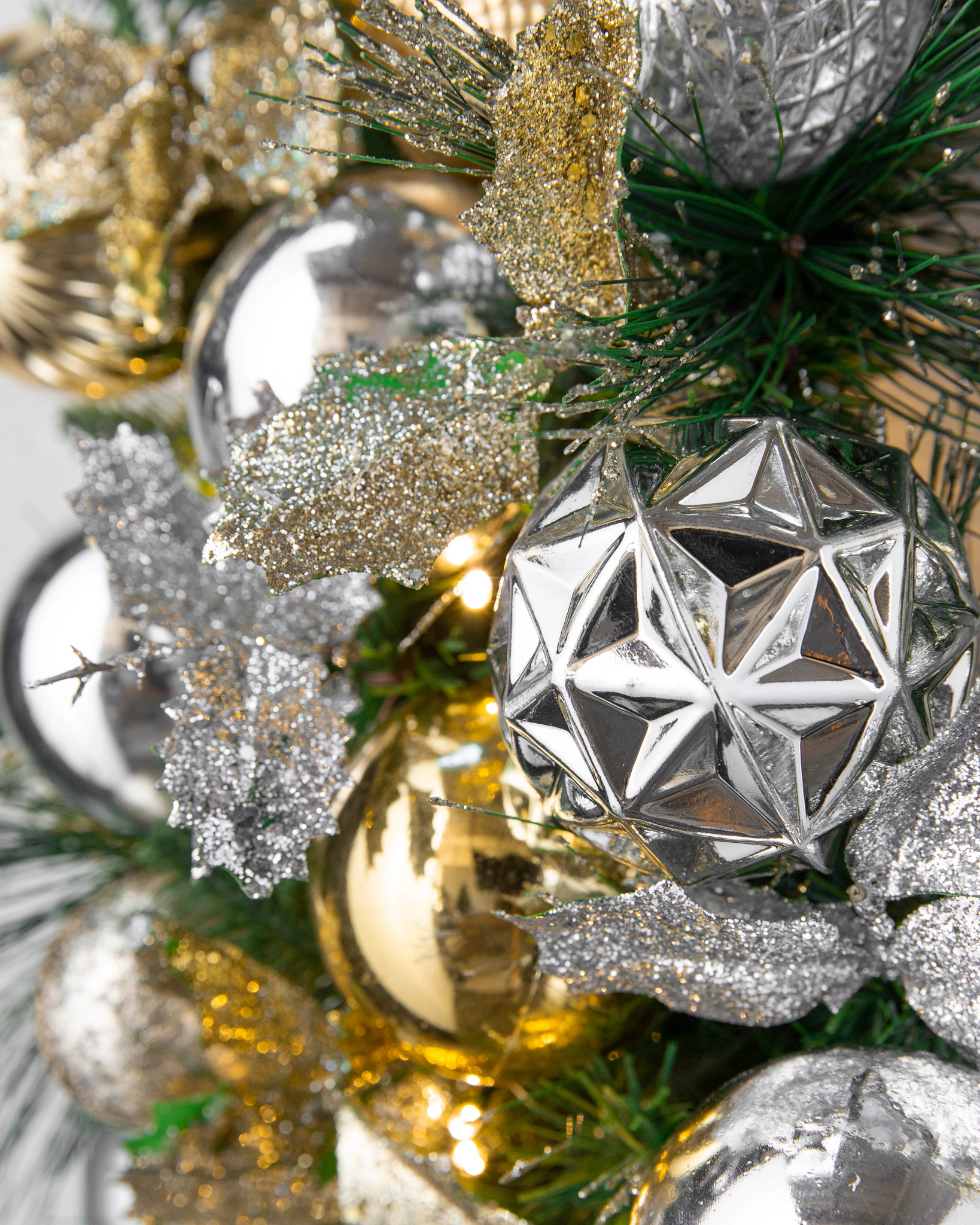 Outdoor Silver & Gold Wreath and Garland Balsam Hill AU