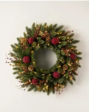 Vermont White Spruce® Bordeaux Wreath Vermont White Spruce® Bordeaux Wreath