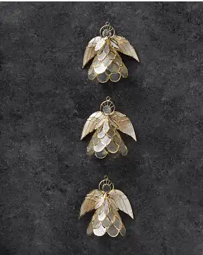 Angel Capiz Ornament Set Angel Capiz Ornament Set
