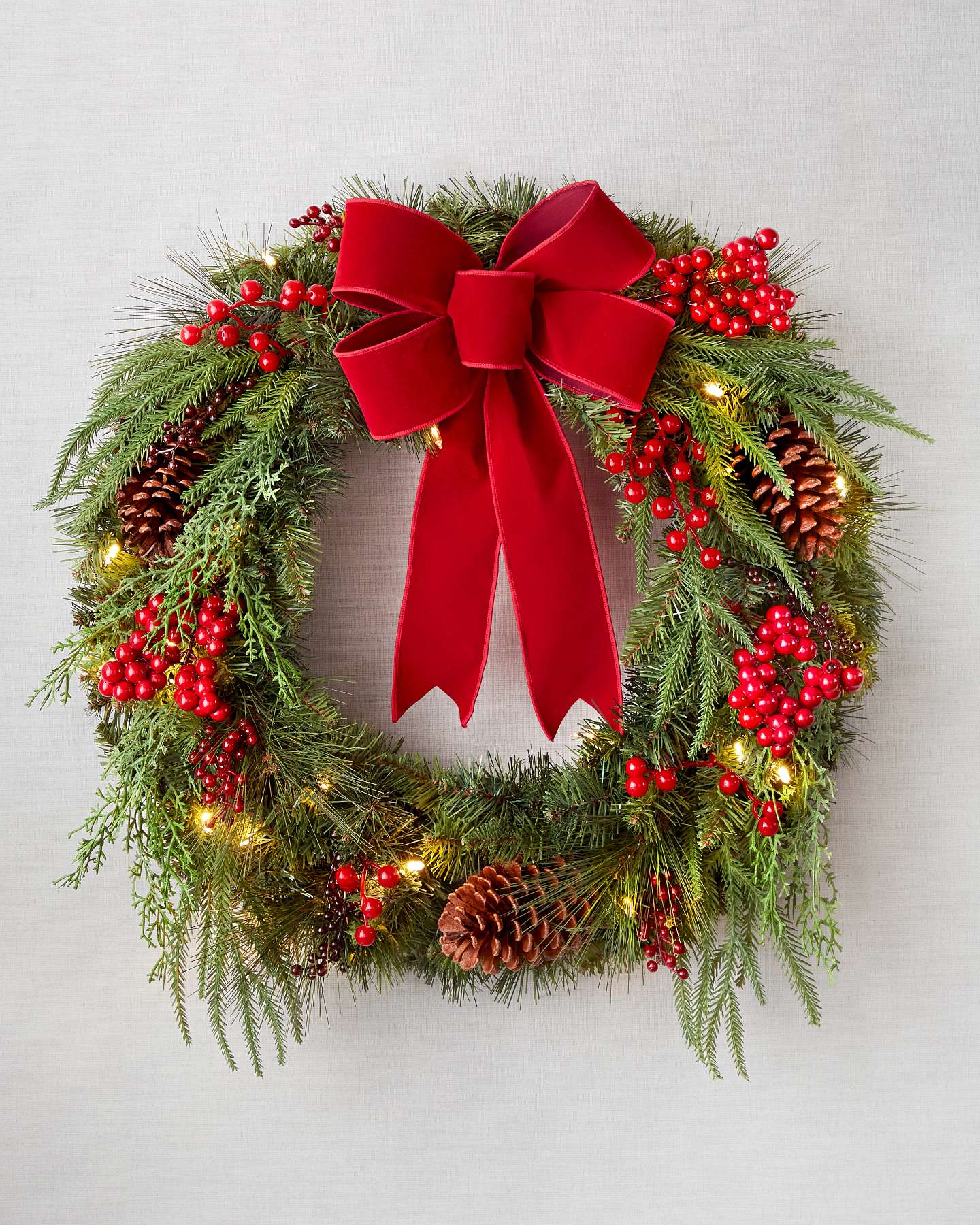 Balsam Hill Grand Heritage Artificial Christmas Wreath Front View