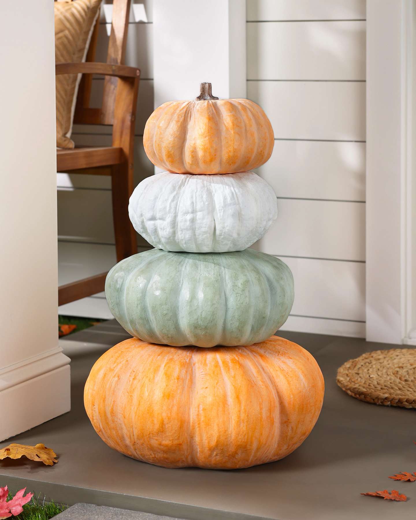 Balsam Hill Outdoor Stackable Fairytale Pumpkins Set of 4 Product Showcase