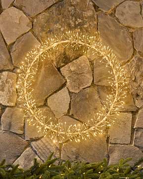 Outdoor Lit Cluster Fairy Wreath Outdoor Lit Cluster Fairy Wreath