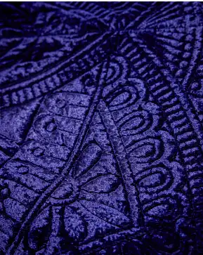 Midnight Blue Embossed Velvet Luxe Tree Skirt Midnight Blue Embossed Velvet Luxe Tree Skirt