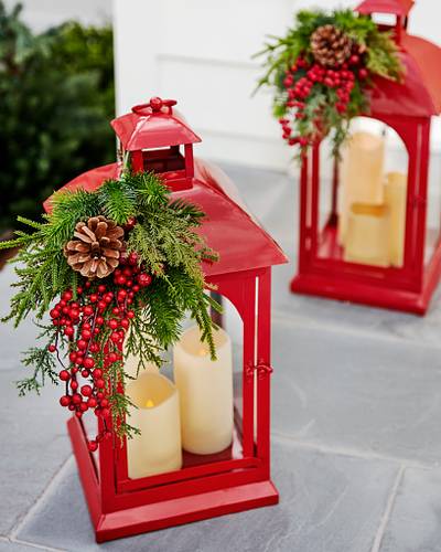 Holiday Lanterns with LED Candles | Balsam Hill
