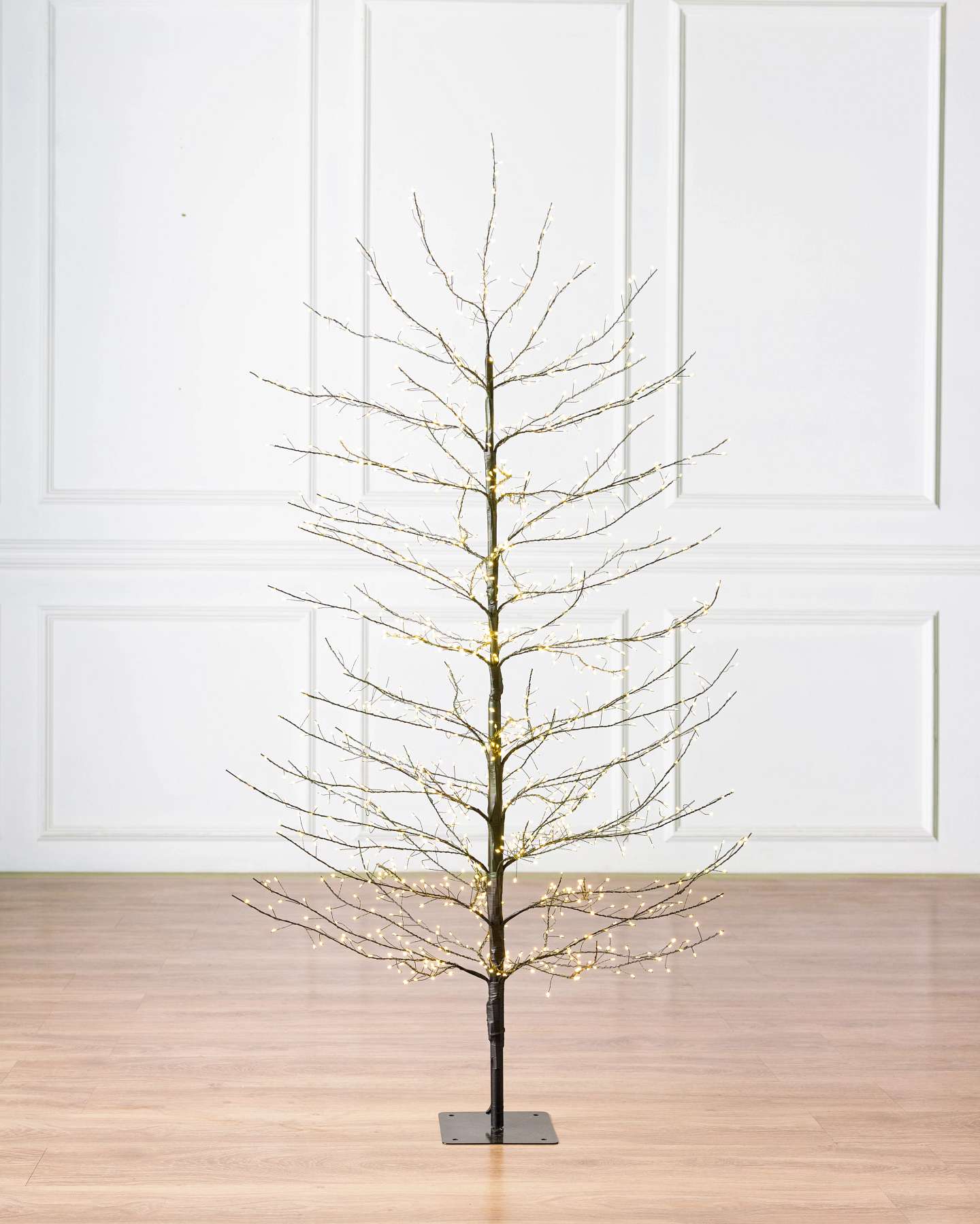Balsam Hill 5-Foot Black Outdoor Fairy Light Twig Artificial Christmas Tree