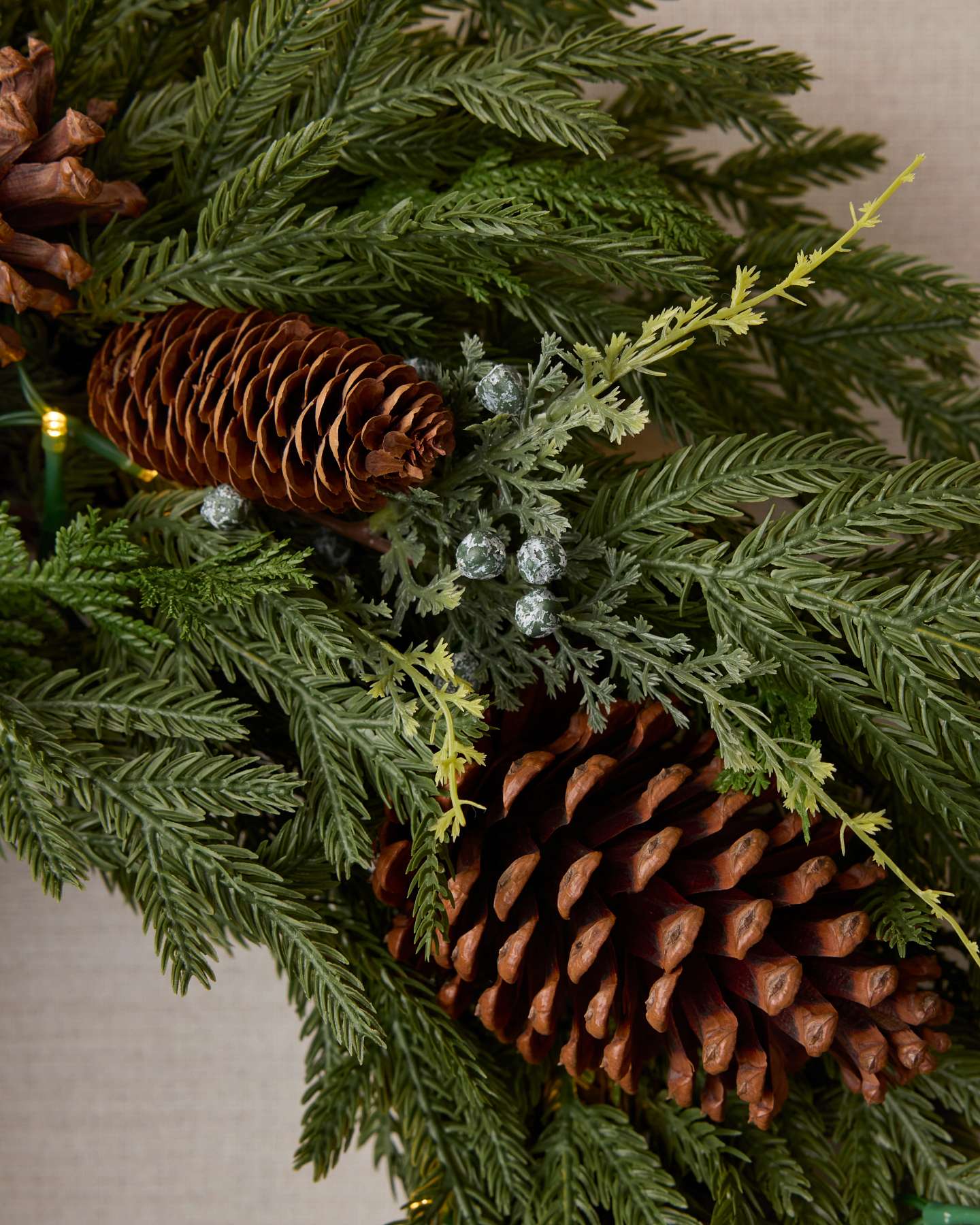 24" Real-Feel® Cypress Juniper Berry Wreath