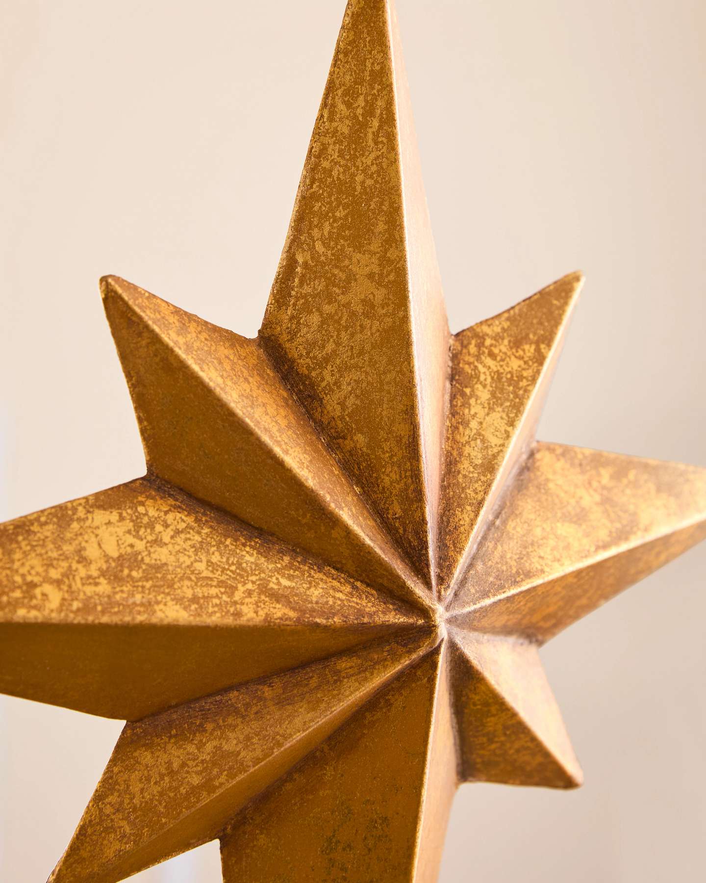 11.5" Antique Gold Bethlehem Star Tree Topper