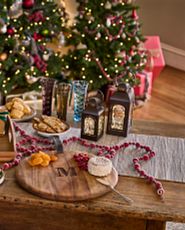 Holiday table spread