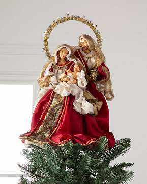 Burgundy Holy Family Tree Topper Burgundy Holy Family Tree Topper