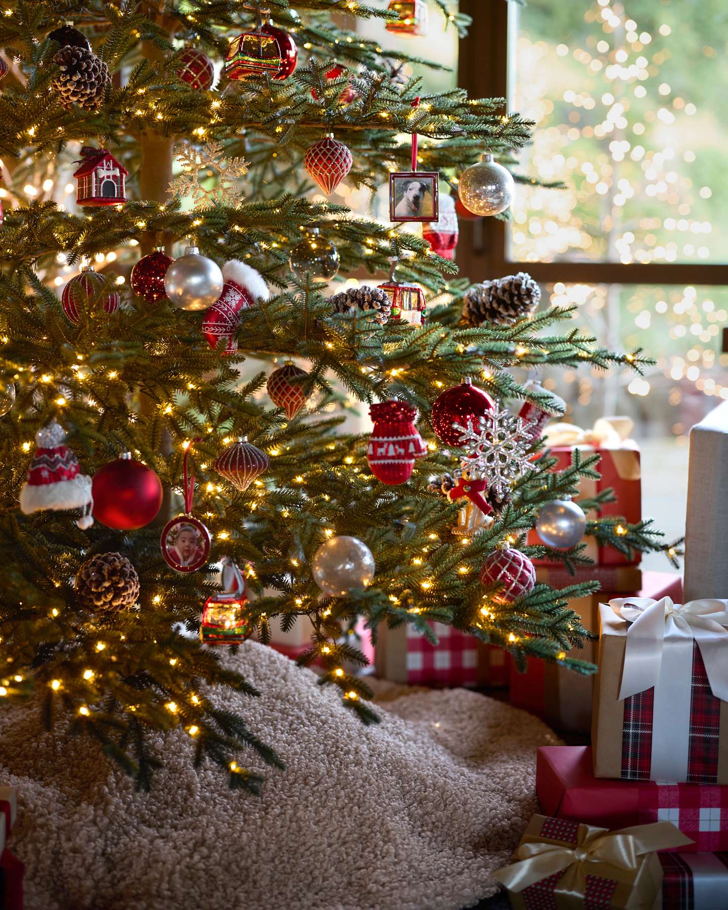 Balsam Hill Artificial Christmas Tree Skirt Lifestyle Tree Display