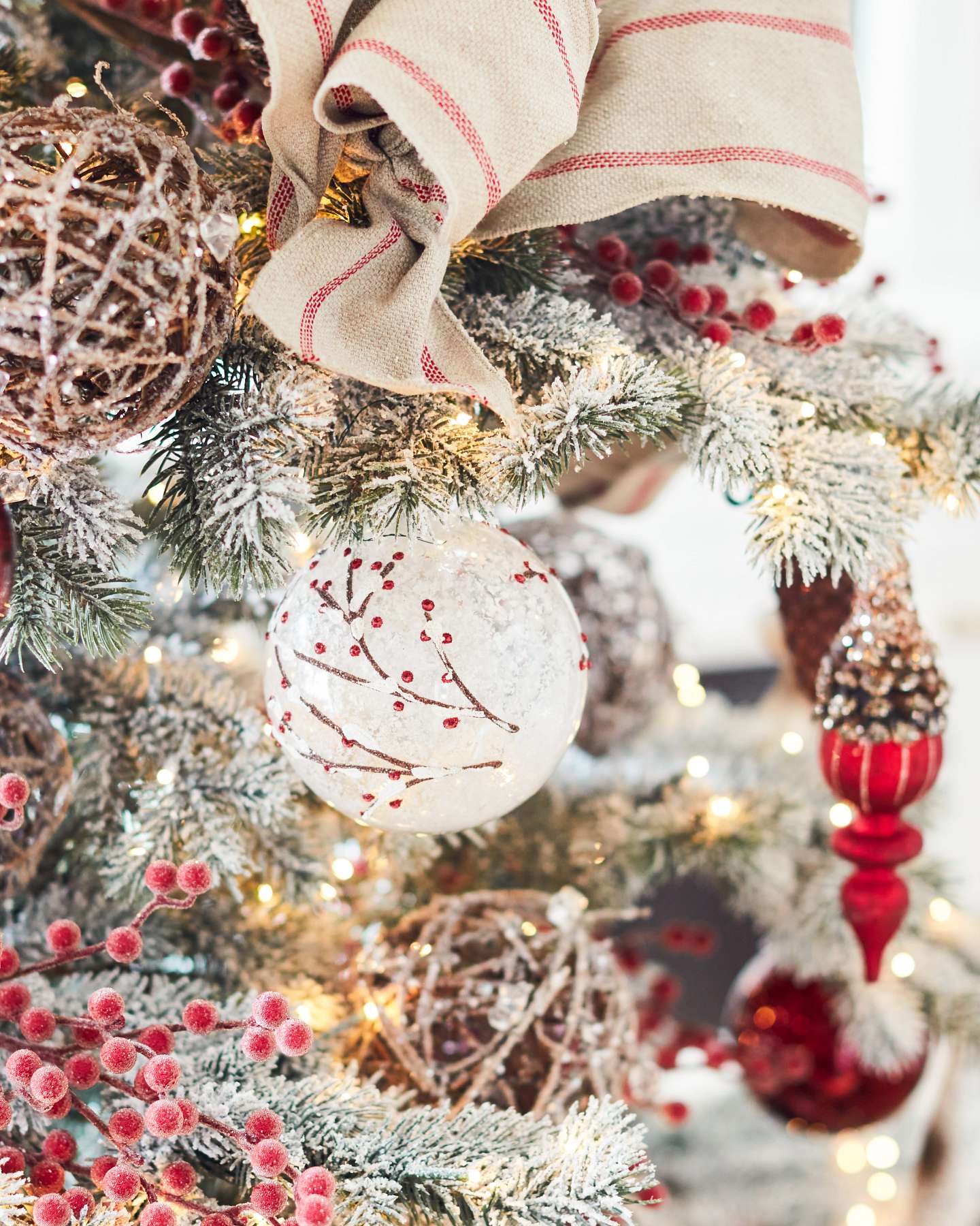 Balsam Hill Alpine Grove Baubles Set of 35 Subtle Christmas Warmth