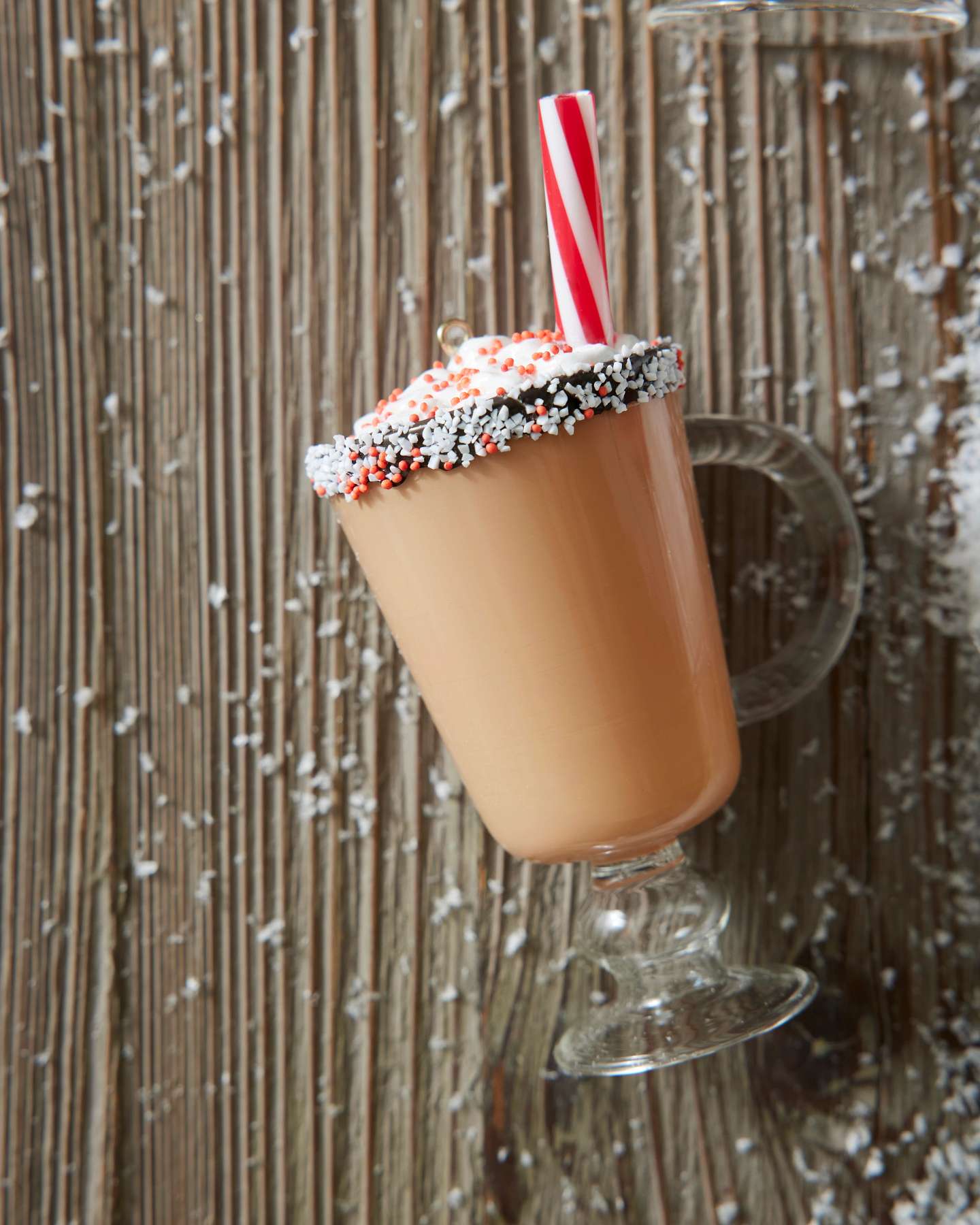 Novelty Holiday Cocktails Glass Ornament Set