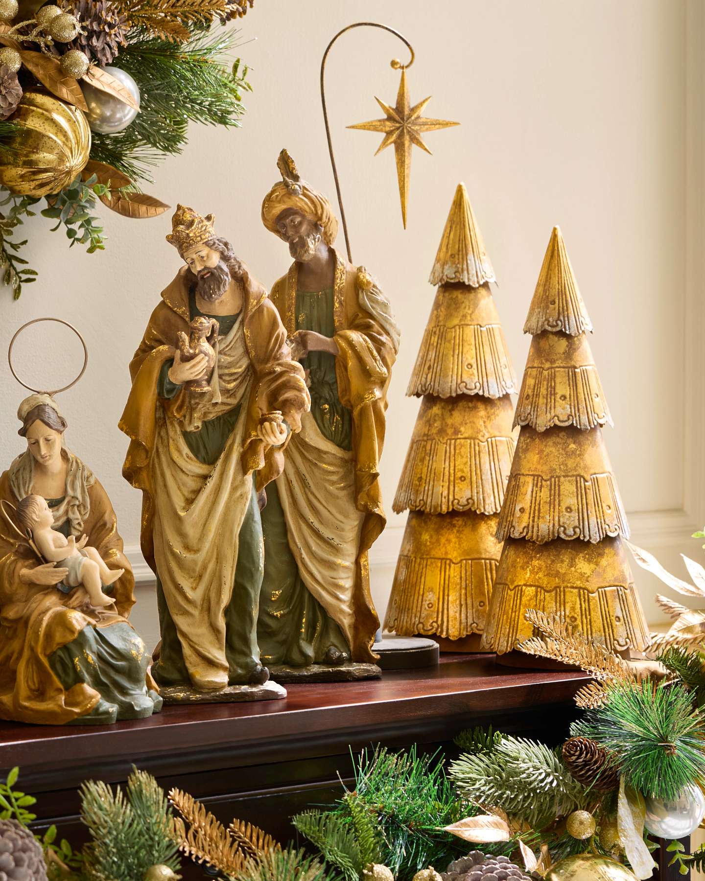 Bronzed Tabletop Tree Set