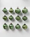Green BH Essentials Mercury Glass Ornaments by Balsam Hill SSC