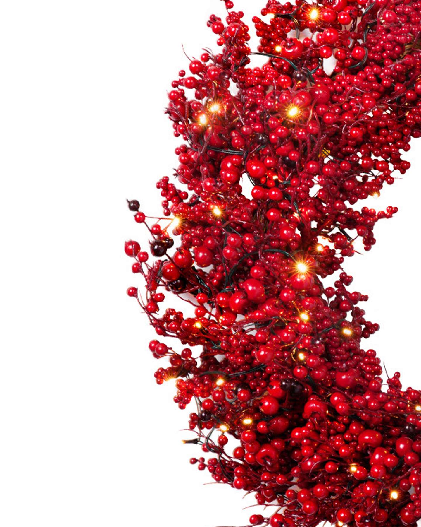 Balsam Hill Festive Red Berry Artificial Christmas Wreath Product Display