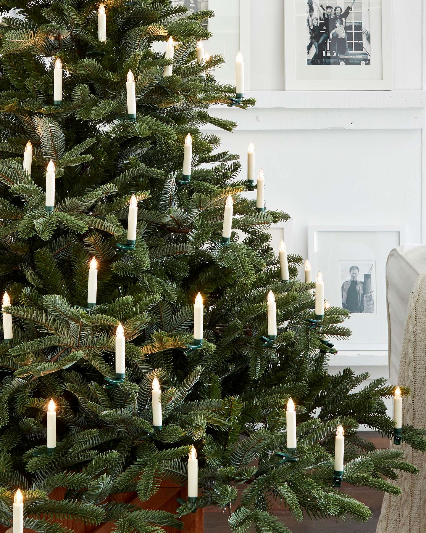 Balsam Hill Color Changing LED Artificial Christmas Tree Candles Set of 20 Tree Display