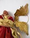 Burgundy Holy Angel Tree Topper by Balsam Hill Closeup 30