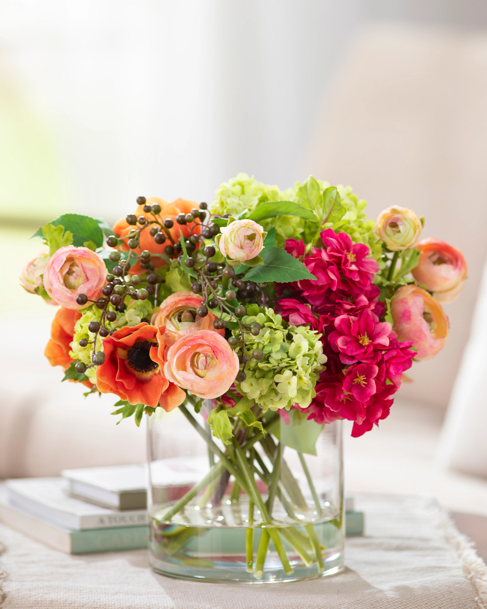 Hydrangea & Ranunculus Arrangement