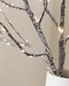 Lit Snowy Twig Branches by Balsam Hill Closeup 20