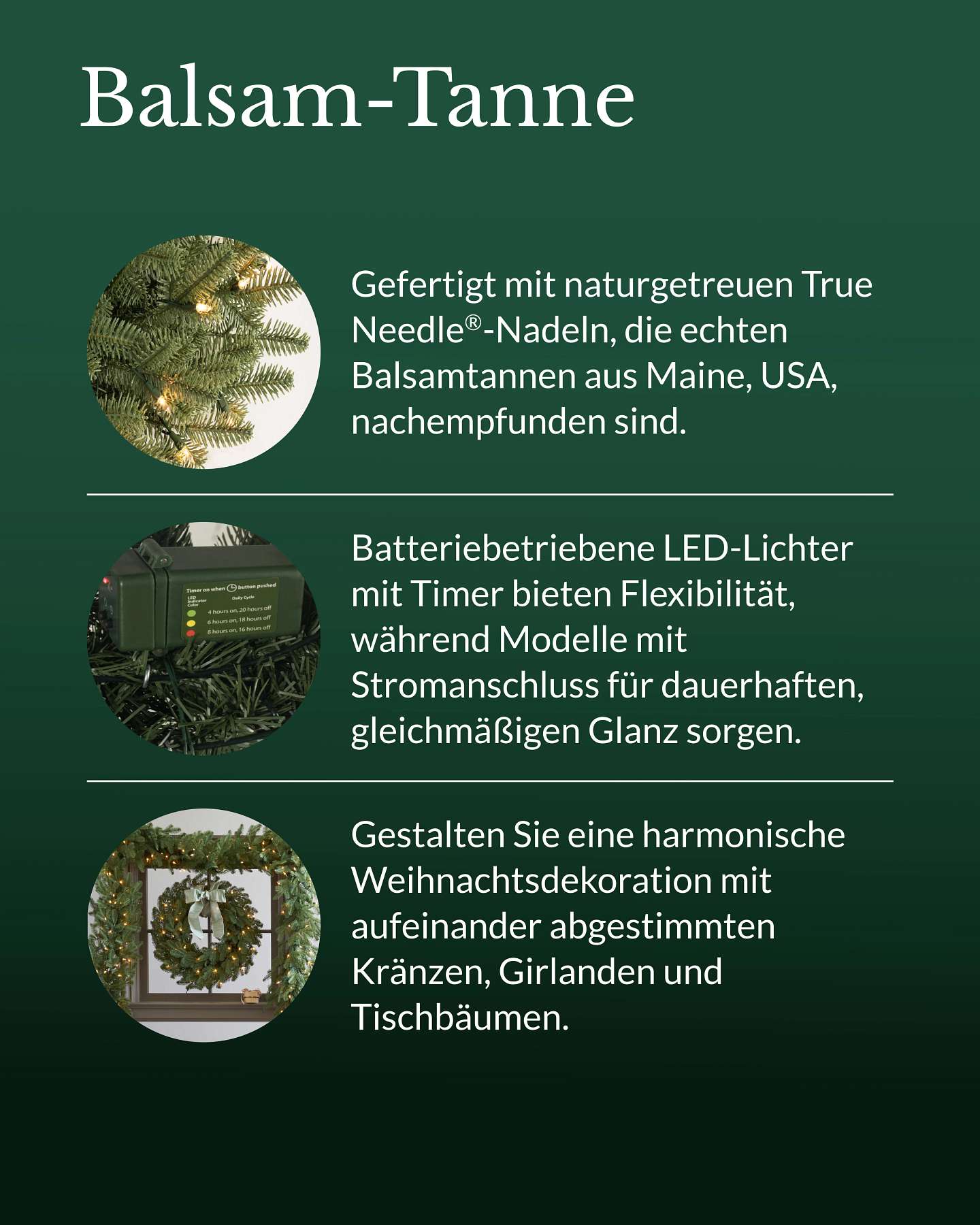 Girlande Balsam-Tanne